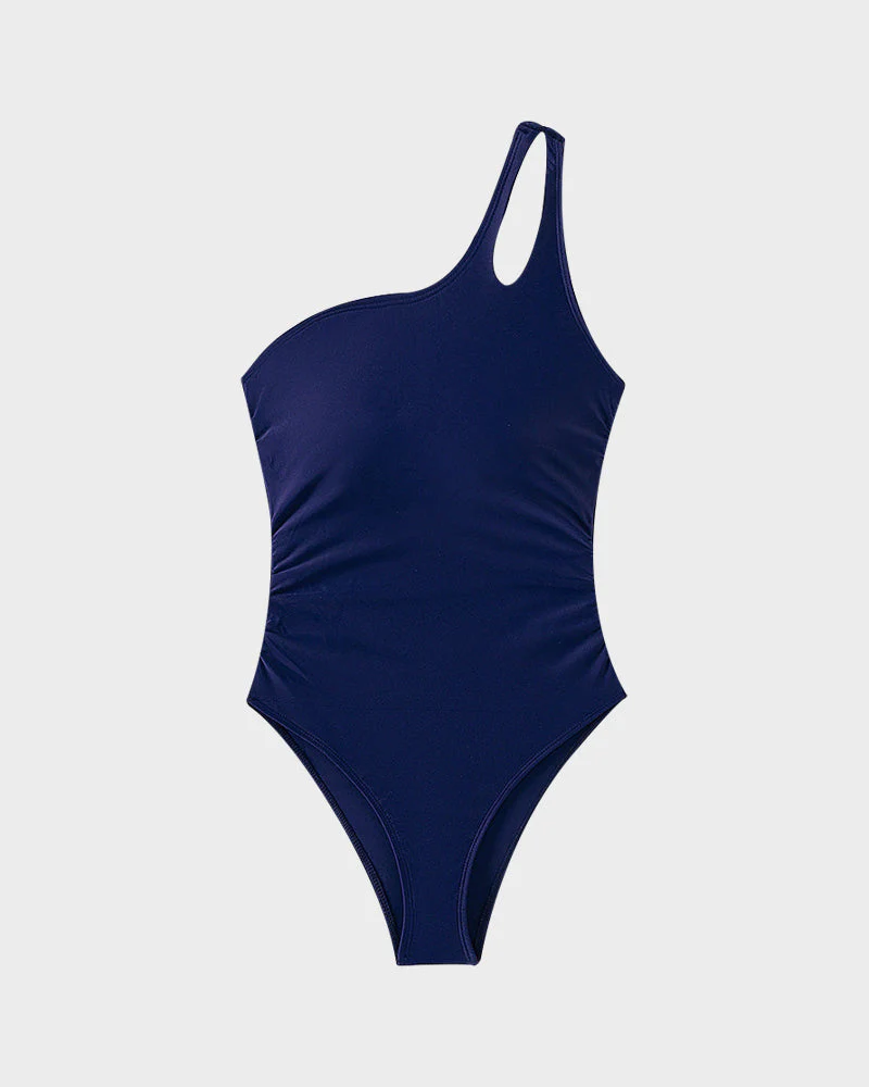One Shoulder One Piece Swimsuit - Image 12