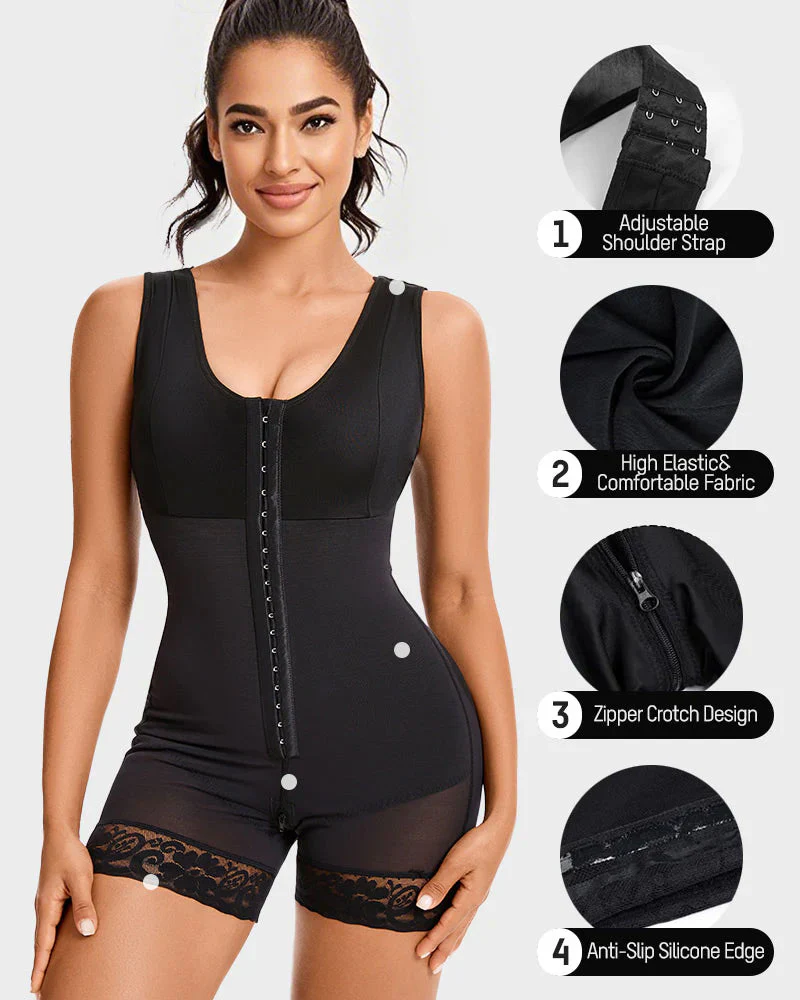 Extra Plus Size Shaper Bodysuit Tummy Control Shapewear With Bra - Image 4
