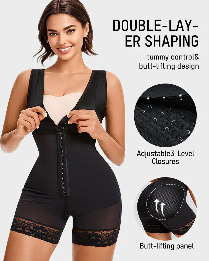 Extra Plus Size Shaper Bodysuit Tummy Control Shapewear With Bra - Image 5