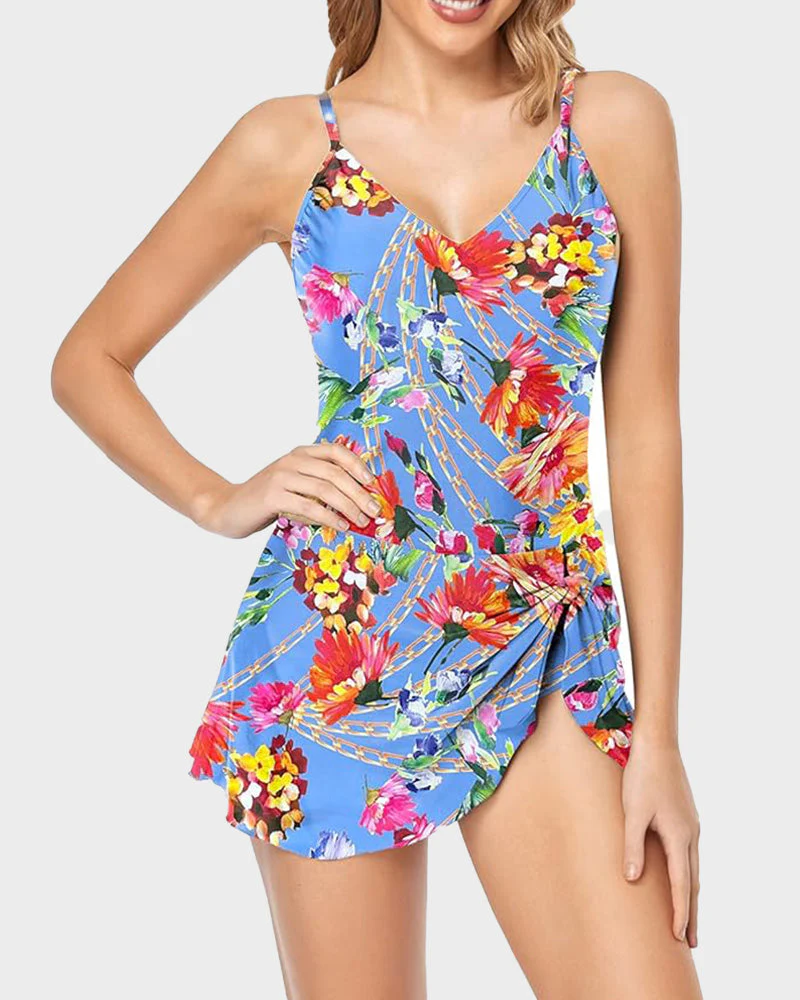 Women's Tummy Control Slim Fit Plus Size One Piece Swimsuit - Image 42